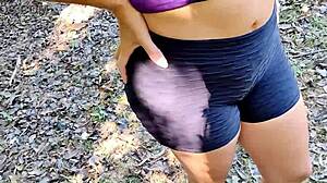 Police Caught The Milf Sucking A Young Guy In The Public Park Just In Time! 😏