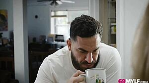 Gorgeous Blonde MILF Tastes Christmas Cookie