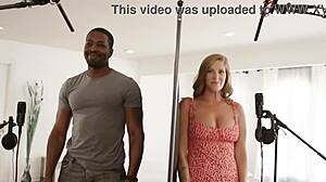 Tall beauty Annie King rides Isiah Maxwell's hard cock