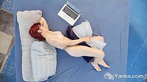 Yanks Minx Hedera Helix Masturbates to Orgasm