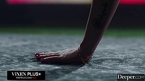 Deeper latex-clad submissive chanel camryn yearns to be dominated in public