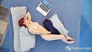 Yanks Minx Hedera Helix Masturbates to Orgasm