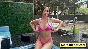 Beautiful Brunette Babe Seduces Friend With Boobs