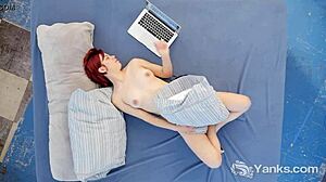 Yanks Minx Hedera Helix Masturbates to Orgasm