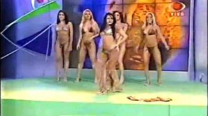 Brazilian Team Cat Girls Perform Sexy Dance. They Do Striptease On TV.