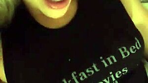 Blonde amateur masturbates shaved pussy to solo orgasm with vibrator