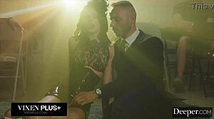 Deeper latex-clad submissive chanel camryn yearns to be dominated in public