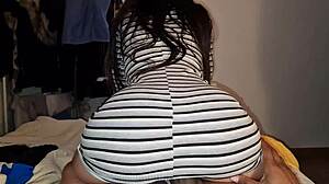 Young Latina Lesbian Cowgirls Massive Black Cock in First Anal Ride!