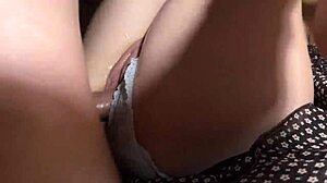 Accidental encounter with friend's girlfriend during a kinky rub and hot spill in panties