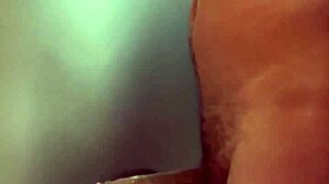 She's sucking that big black cock in front of the fridge, sloppy and deep