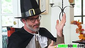 step family enjoys taboo thanksgiving together