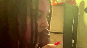 Gaknasty sucks big black cock