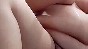 The Asian Vietnamese Girl Feels Overwhelming Pleasure and Pain Inserting Bottle into Her Tight Shaved Pussy