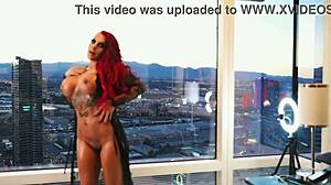 Watch this curvy busty model strip tease!