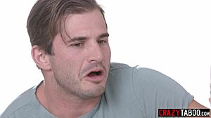 Hot Blonde Teen 18+ Fucked By Lucky Husband While Milf Masturbate