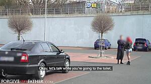 glory hole rough fuck for big tits redhead at gas station 😈