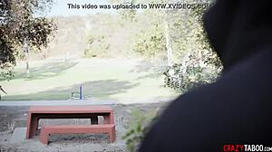i watch the creepy voyeur spy on young interracial couple raw fucking