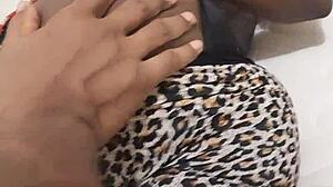 African Woman Boldly Fucked by Latino in Intense Ass Action