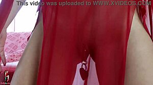 Arabic girl explores her ass with two hands