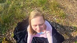 i couldn't hold back during forest sex with a happy ending