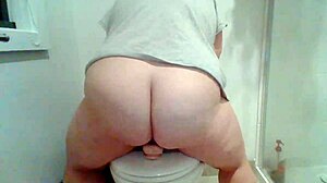 bbw slut fucks her dildo feeling intense pleasure