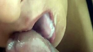 Wet Blowjob On Big Cock With Great Taste And Close Up Views