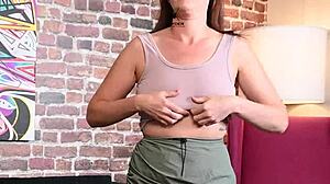 Alisha Adams Feels Thrilled Trying On Outfits And Getting Her Boobs Taped Sensually