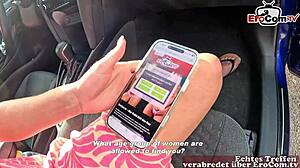 Deutsche Blonde Milf Wild Bunny Makes Blind Date In Car