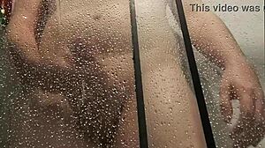 Shooting A Steamy Load In The Shower