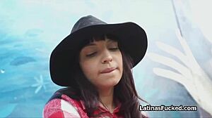 LATINA TEEN 18+ WITH BUBBLE BUTT ON HARD COCK