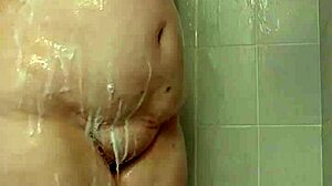 Shower Tease with Busty Brunette Amateur