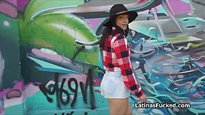 LATINA TEEN 18+ WITH BUBBLE BUTT ON HARD COCK