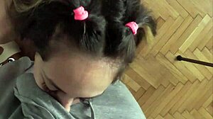 Check out Candie Cross in fishnets getting her ass covered in cum.