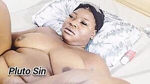 Busty Ebony Queen Worships Big Black Cock With Enthusiasm