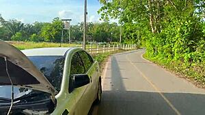 she feels guilty cheating on her boyfriend but lets me fuck her holes with passion