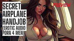 Secret Airplane Handjob - Public Audio Porn