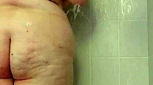 Shower Tease with Busty Brunette Amateur