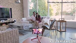 foster alex coal punished after revealing family photo in hardcore pov teen scene