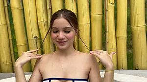 Stepbrother Fulfills Jacuzzi Fantasy Outdoors!