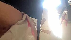 sexy girl riding a big dildo send her some love so we can see more of her