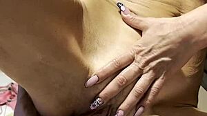 Big Dildos Solo Masturbation In Bedroom!