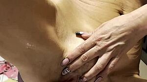 Big Dildos Solo Masturbation In Bedroom!