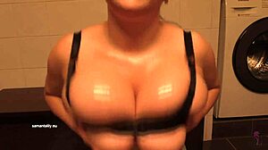 Spankbang Features Bra Change Leading to Titfuck Action