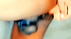 Standing Fuck in Chastity Cage