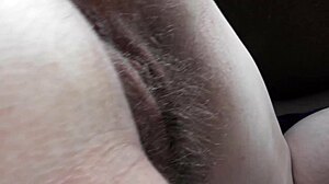 licking the hairy ass of a mature woman in domination play