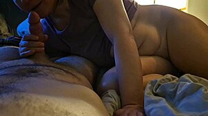 Long blowjob leads to hard mouth fucking