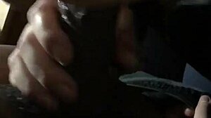 European babe deep throats and gags so hard