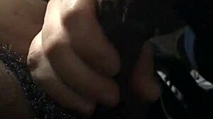 European babe deep throats and gags so hard