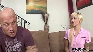 Blonde Cleaning Lady's Rough Fuck