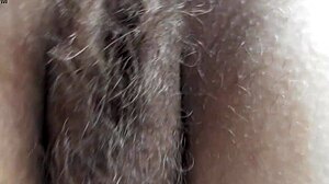licking the hairy ass of a mature woman in domination play